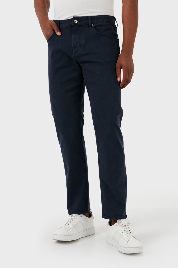 Armani Exchange J13 Slim Fit Yüksek Bel Jeans Erkek Kot Pantolon 3DZJ13 Z2AAZ 15CX LACİVERT - Armani Exchange (1)