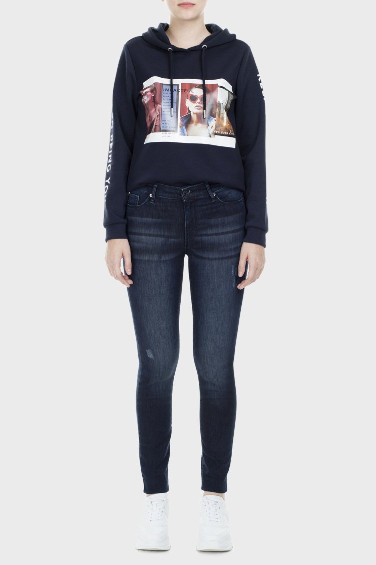 Armani Exchange J69 Jeans Bayan Kot Pantolon S 6GYJ69 Y2HJZ 1500 İNDİGO - Armani Exchange