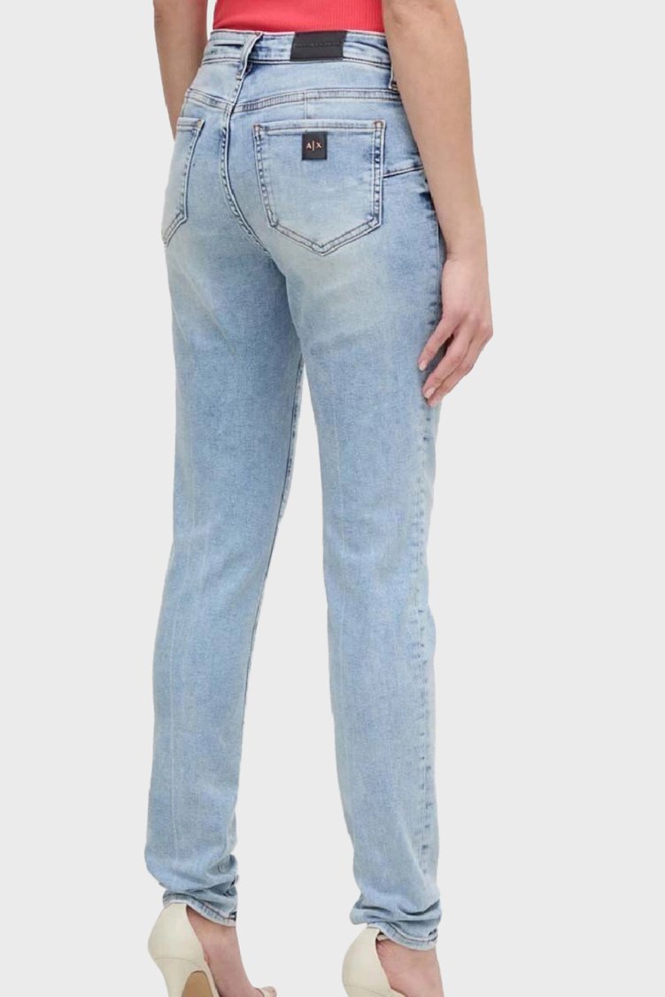 Armani Exchange J69 Normal Bel Slim Fit Jeans Kadın Kot Pantolon 3DYJ69 Y36DZ 1500 Mavi - Armani Exchange (1)
