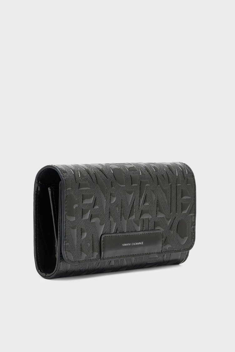 Armani Exchange Kabartma Logolu Zincir Askılı Mini Kadın Çanta XW000358 AF17290 UC001 SİYAH - Armani Exchange (1)