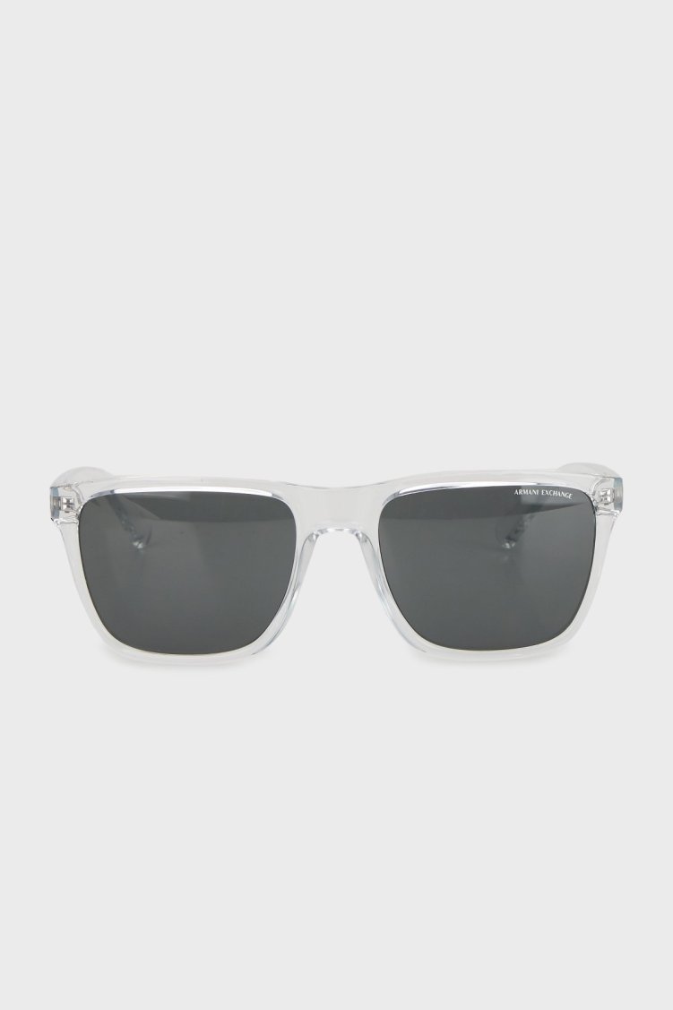 Armani Exchange Kare Güneş Erkek Gözlük 0AX4080S 823587 57 Parlak Kristal-Koyu Gri - Armani Exchange (1)