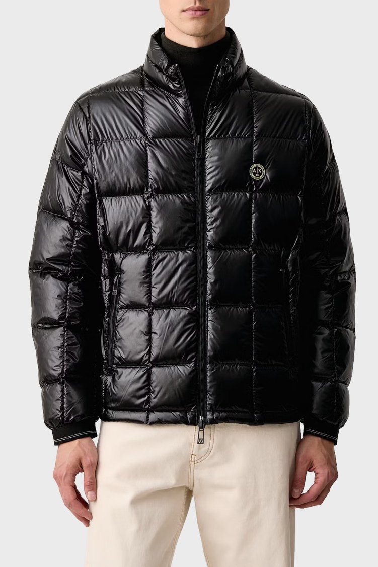 Armani Exchange Logolu Gizli Kapüşonlu Regular Fit Erkek Mont