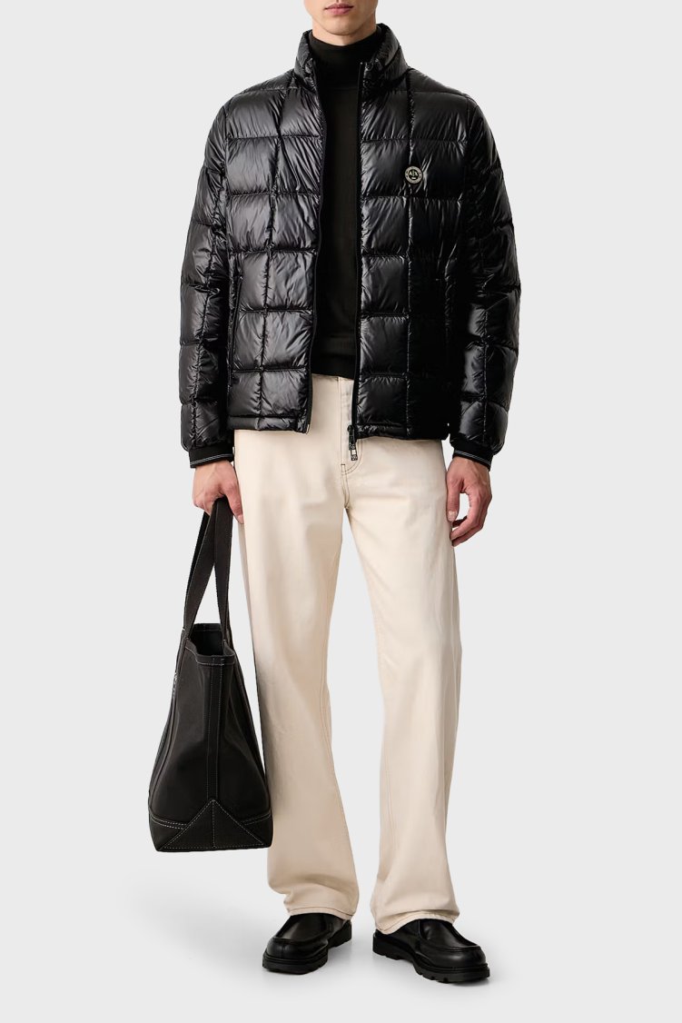 Armani Exchange Kuş Tüyü Dolgulu Regular Fit Dik Yaka Erkek Mont XM003474 AF23755 UC001 Siyah - Armani Exchange (1)
