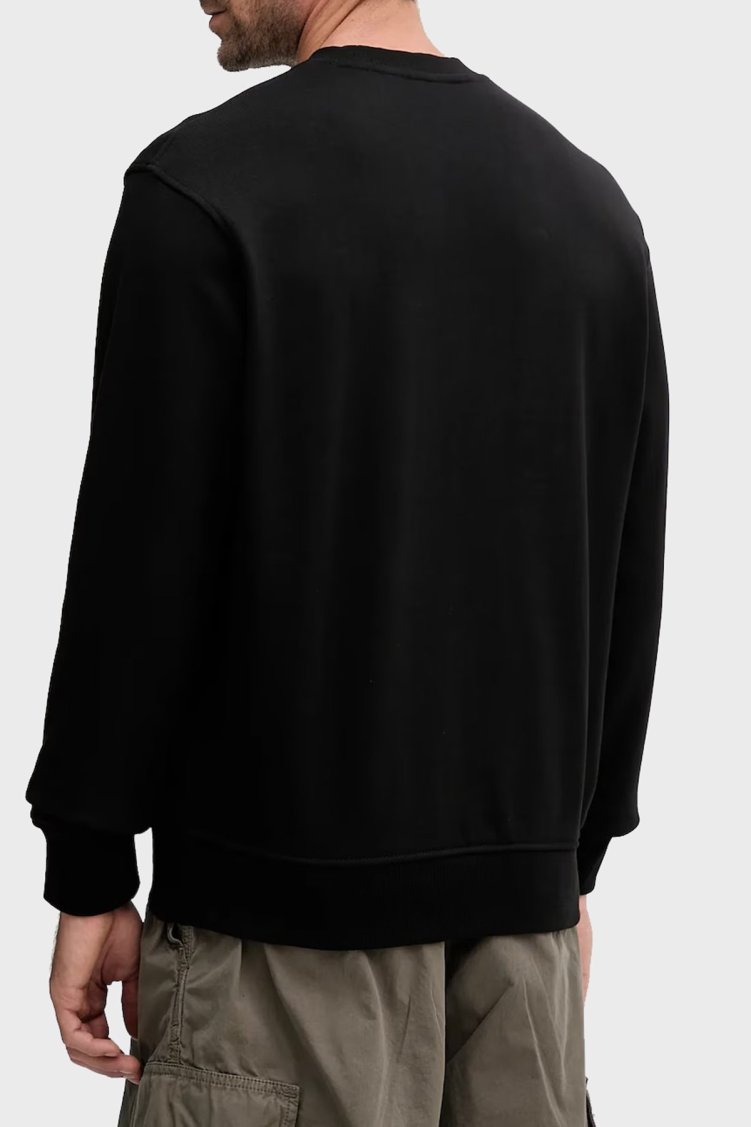 Armani Exchange Logo Baskılı Streç Pamuklu Regular Fit Bisiklet Yaka Erkek Sweat XM001284 AF20934 UC001 Siyah - Armani Exchange (1)