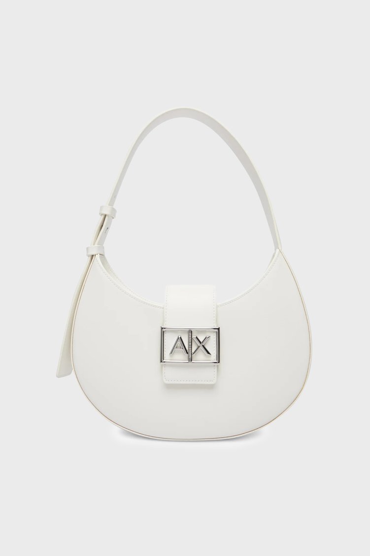 Armani Exchange Logolu Ayarlanabilir Askılı Bayan Çanta XW002565 AF12039 U0011 BEYAZ - Armani Exchange