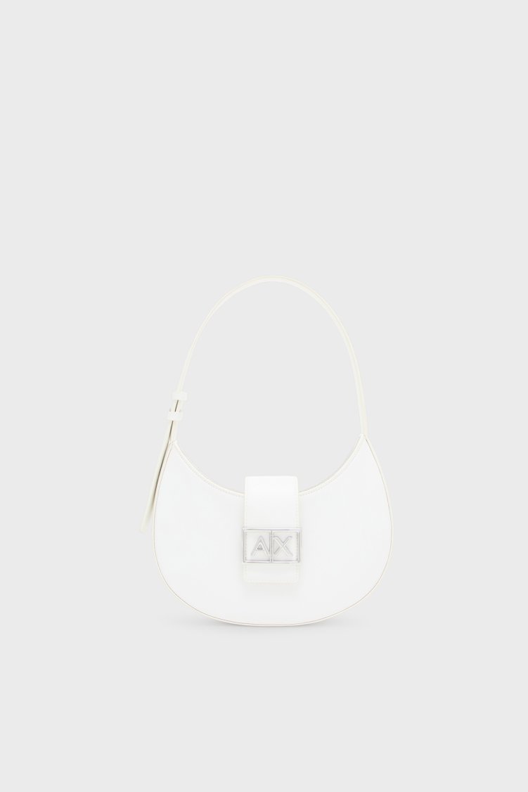 Armani Exchange Logolu Ayarlanabilir Askılı Kadın Çanta XW002566 AF12039 U0011 BEYAZ - Armani Exchange