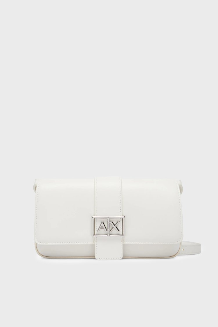 Armani Exchange Logolu Ayarlanabilir Askılı Bayan Çanta XW002567 AF12039 U0011 BEYAZ - Armani Exchange