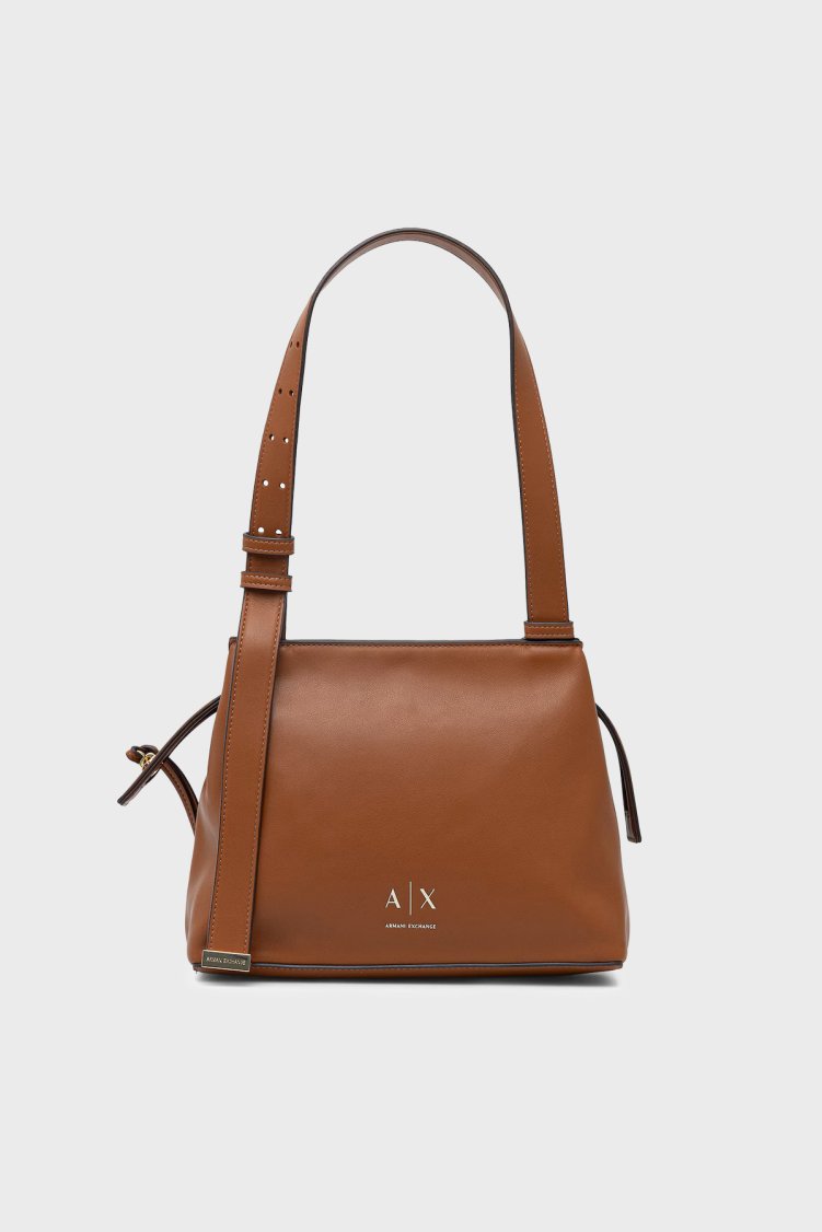 Armani Exchange Logolu Ayarlanabilir Askılı Bayan Çanta XW002604 AF19902 U6119 TABA - Armani Exchange