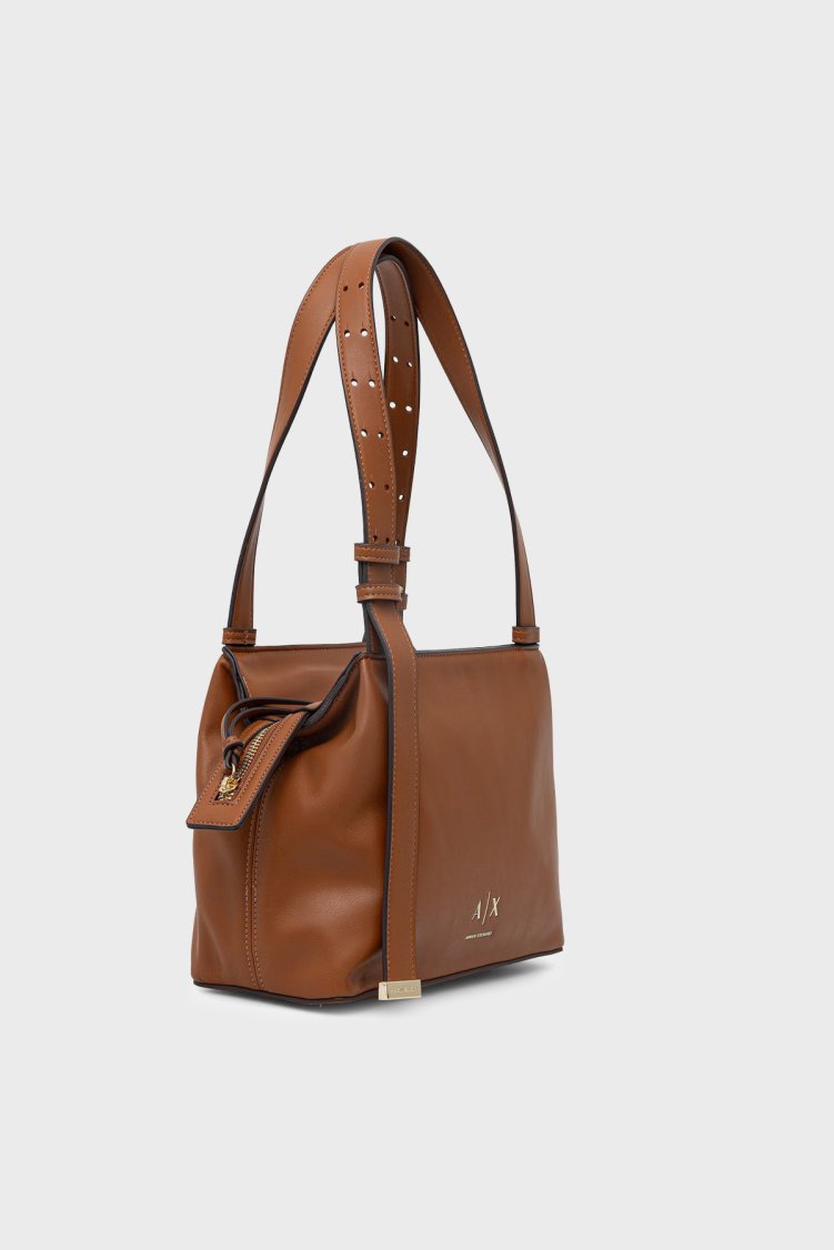 Armani Exchange Logolu Ayarlanabilir Askılı Bayan Çanta XW002604 AF19902 U6119 TABA - Armani Exchange (1)