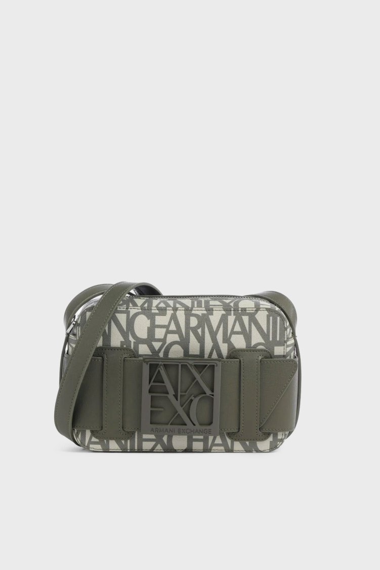 Armani Exchange Logolu Ayarlanabilir Askılı Kadın Çanta 942699 3F742 MZ317 BEJ-HAKİ - Armani Exchange