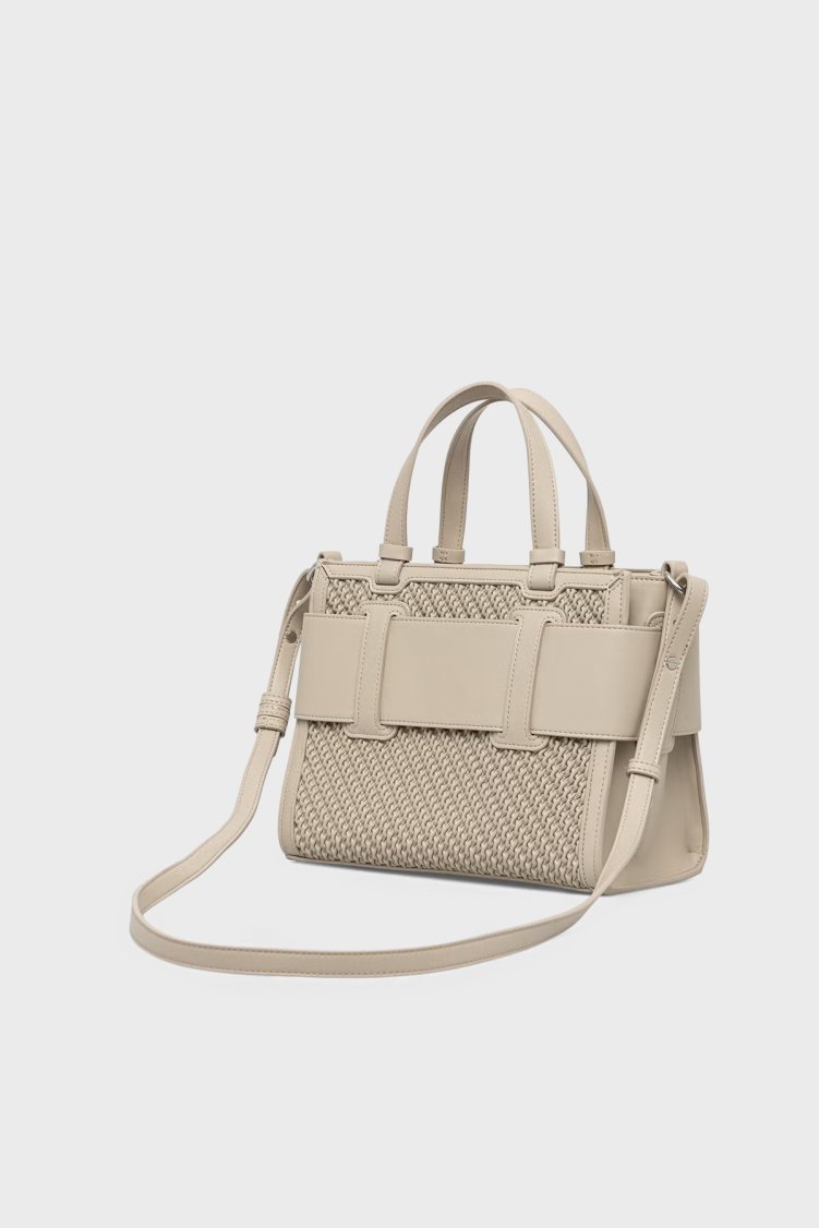 Armani Exchange Logolu Ayarlanabilir Askılı Kadın Çanta XW000392 AF26444 M6172 Bej - Armani Exchange (1)