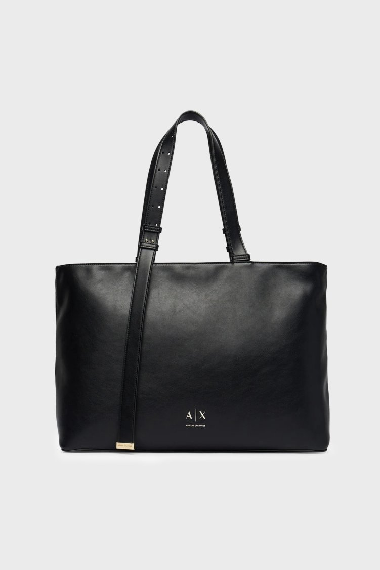 Armani Exchange Logolu Ayarlanabilir Askılı Kadın Çanta XW002988 AF19902 UC001 Siyah - Armani Exchange
