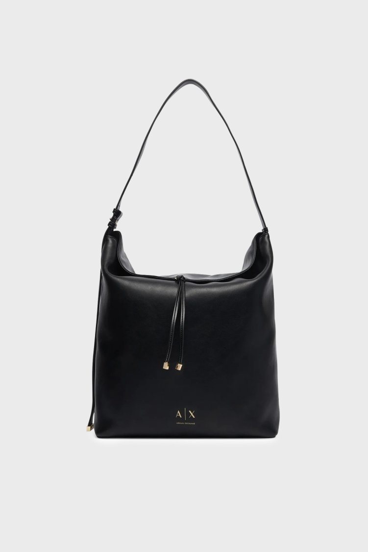 Armani Exchange Logolu Ayarlanabilir Askılı Kadın Çanta XW002989 AF19902 UC001 Siyah - Armani Exchange