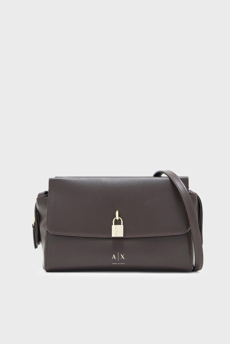 Armani Exchange Logolu Ayarlanabilir Askılı Kadın Çanta XW003056 AF28605 U6032 Kahve - Armani Exchange