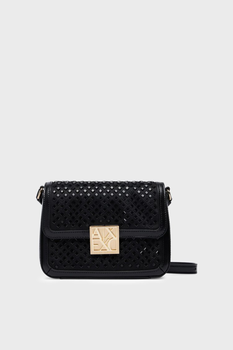 Armani Exchange Logolu Ayarlanabilir Askılı Kadın Çanta XW003374 AF26449 MC043 Siyah - Armani Exchange