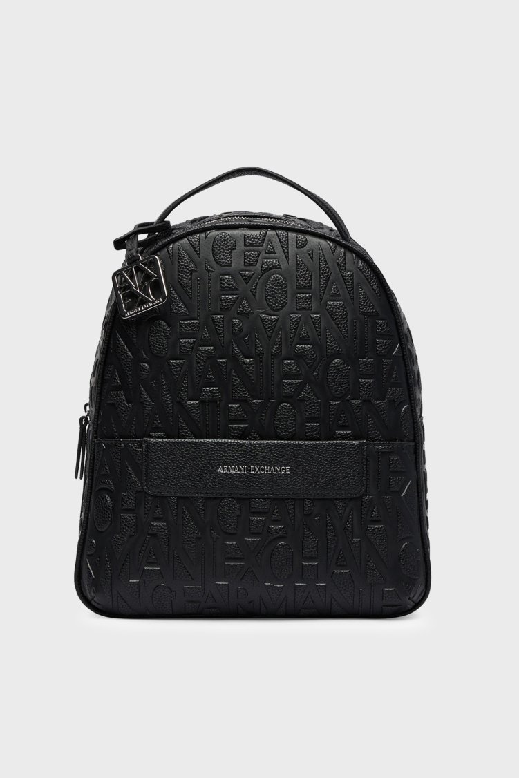 Armani Exchange Logolu Ayarlanabilir Askılı Kadın Sırt Çantası XW002234 AF15774 UC001 Siyah - Armani Exchange