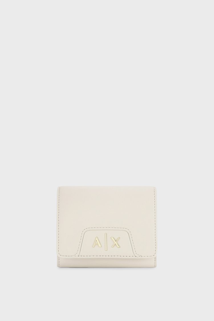 Armani Exchange Logolu Bayan Cüzdan XW001595 AF19892 U1003 BEYAZ - Armani Exchange