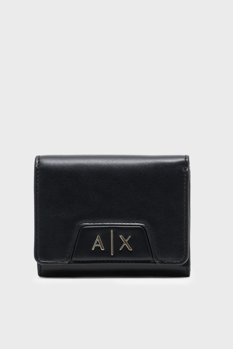 Armani Exchange Logolu Bayan Cüzdan XW001595 AF19892 UC001 SİYAH - Armani Exchange