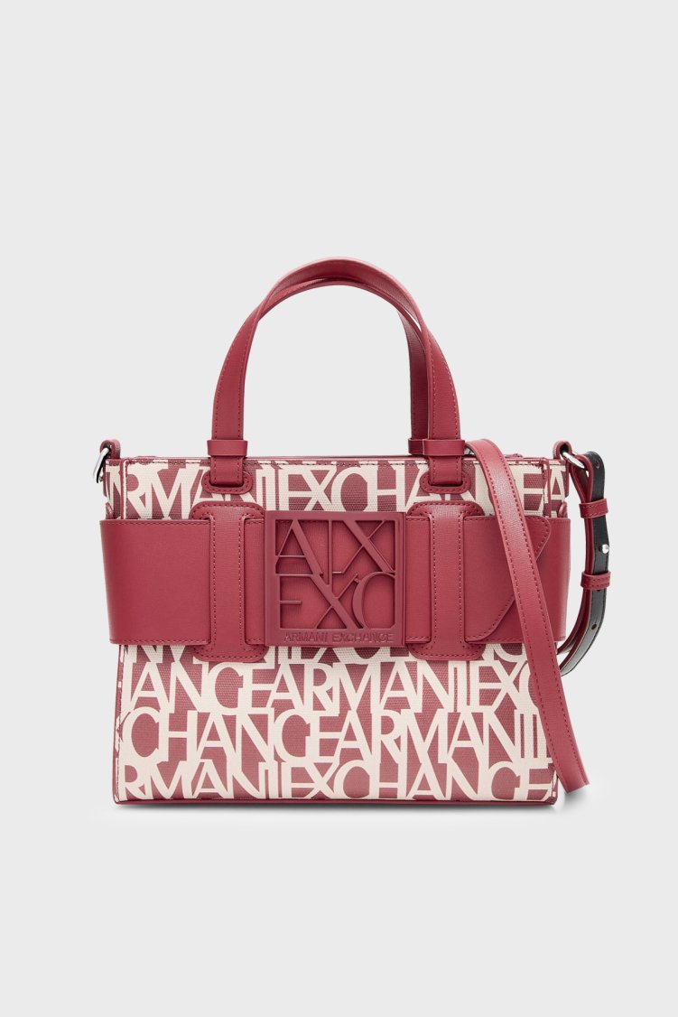 Armani Exchange Logolu Çıkarılabilir Askılı Kadın Çanta 942690 3F742 M5151 Kırmızı - Armani Exchange