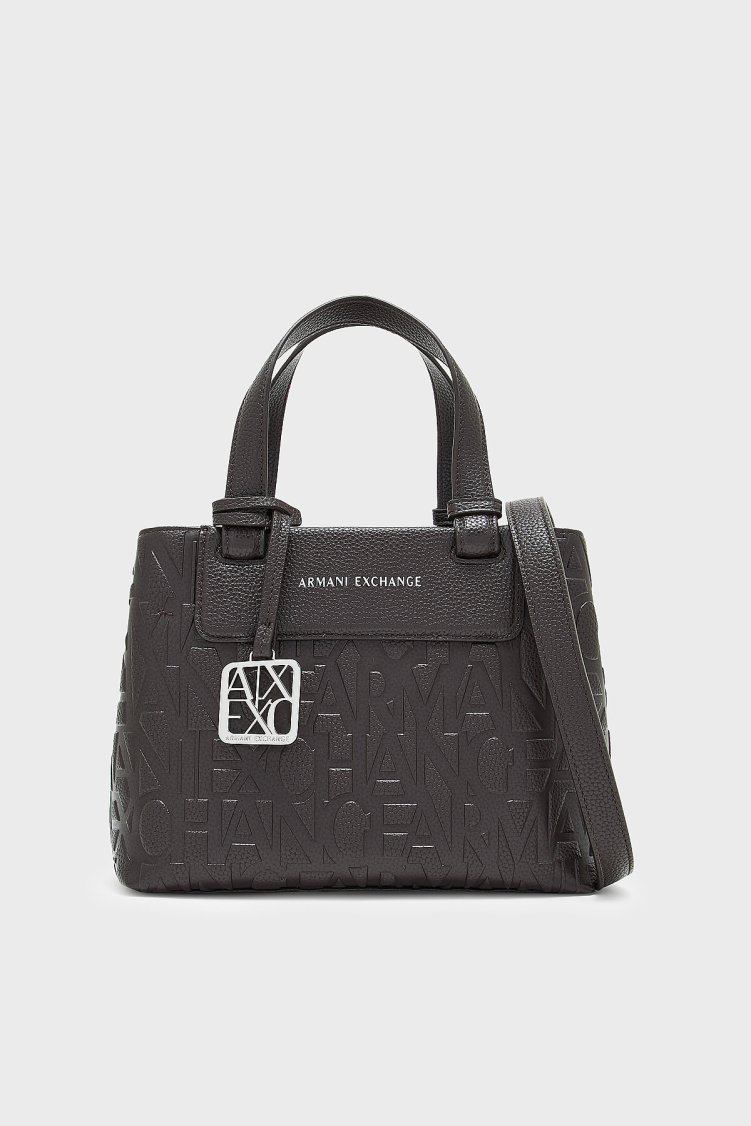 Armani Exchange Logolu Çıkarılabilir Askılı Kadın Çanta XW001576 AF15774 U6032 Kahve - Armani Exchange