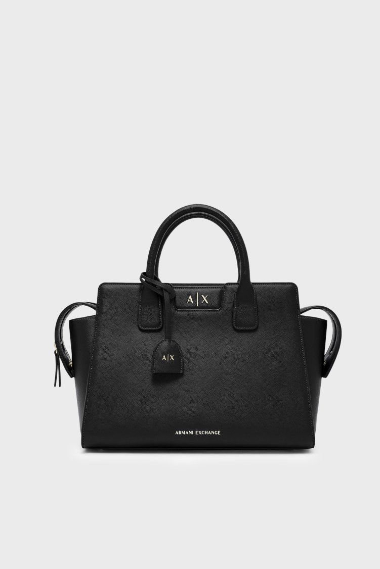 Armani Exchange Logolu Çıkarılabilir Askılı Kadın Çanta XW002158 AF26570 UC001 Siyah - Armani Exchange
