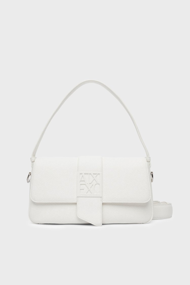 Armani Exchange Logolu Çıkarılabilir Askılı Kadın Çanta XW002592 AF11902 U0011 Beyaz - Armani Exchange