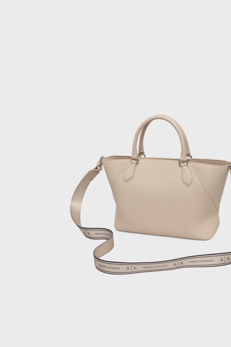 Armani Exchange Logolu Çıkarılabilir Askılı Kadın Çanta XW003086 AF26569 U6208 Ekru - Armani Exchange (1)