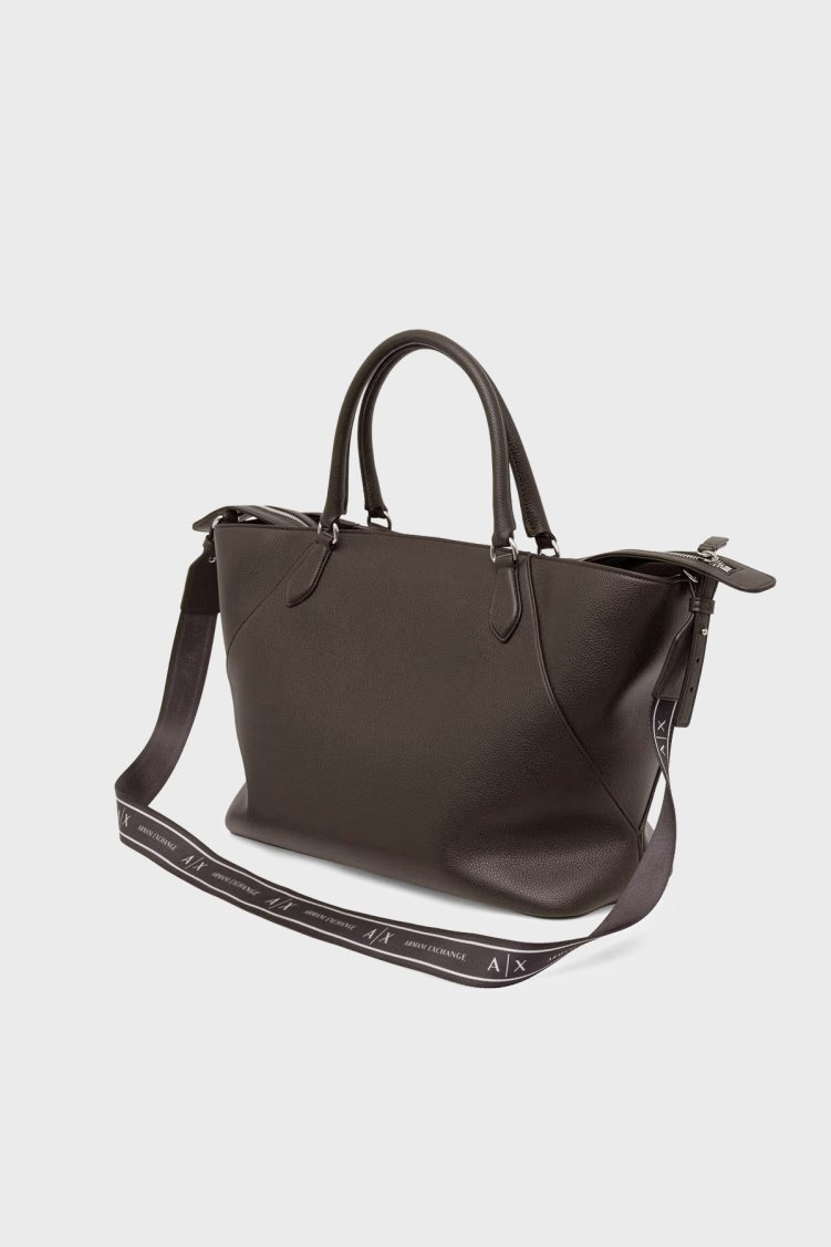Armani Exchange Logolu Çıkarılabilir Askılı Kadın Çanta XW003142 AF26569 U6032 Kahve - Armani Exchange (1)