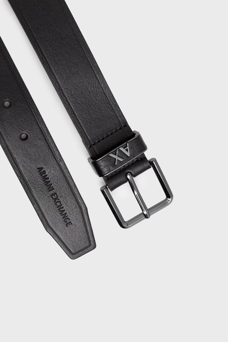 Armani Exchange Logolu Erkek Kemer XM002828 AF24901 UC001 SİYAH - Armani Exchange (1)