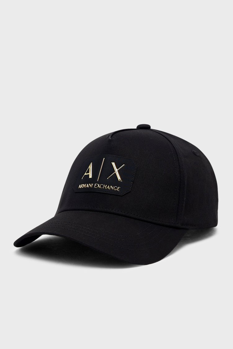 Armani Exchange Logolu Erkek Şapka XM002224 AF15502 UC001 SİYAH - Armani Exchange