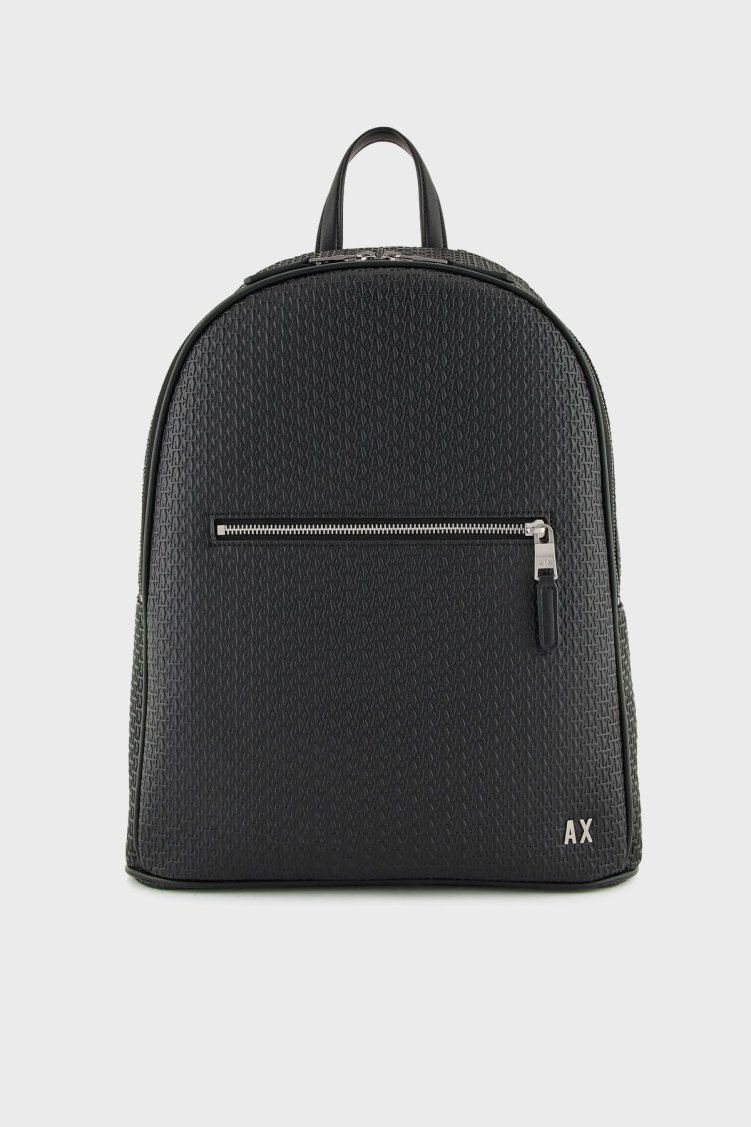 Armani Exchange Logolu Erkek Sırt Çantası XM000156 AF11928 UC001 SİYAH - Armani Exchange