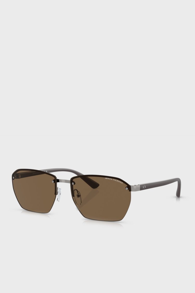 Armani Exchange Logolu Güneş Erkek Gözlük 0AX2048S 608573 59 Gri - Armani Exchange