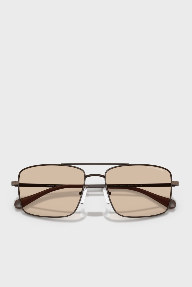 Armani Exchange Logolu Güneş Erkek Gözlük 0AX2054S 612793 57 Kahve - Armani Exchange