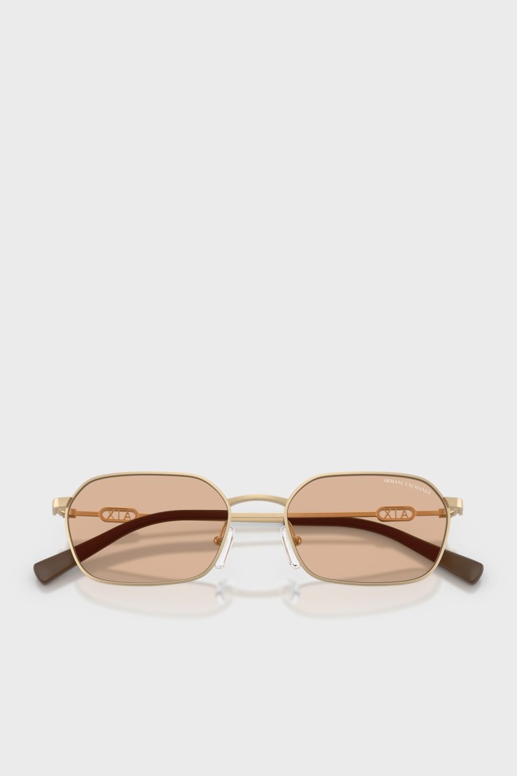 Armani Exchange Logolu Güneş Unisex Gözlük 0AX2056S 612173 54 Altın - Armani Exchange