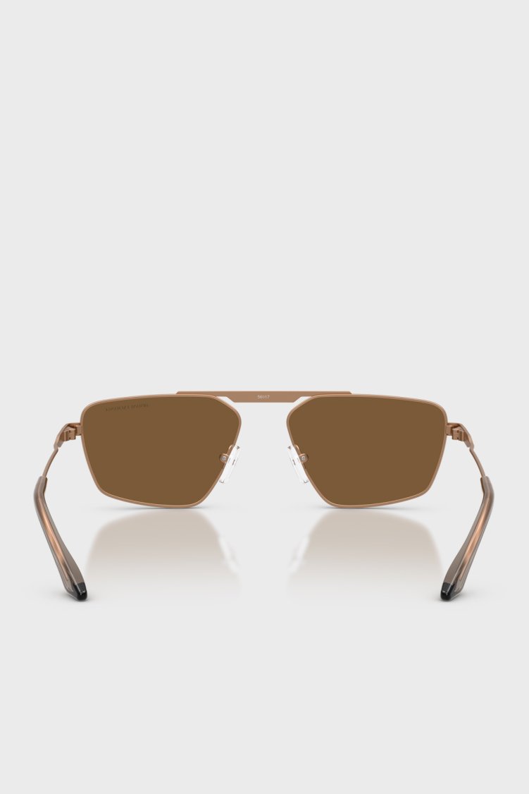Armani Exchange Logolu Güneş Unisex Gözlük 0AX2059S 611473 56 Altın - Armani Exchange (1)