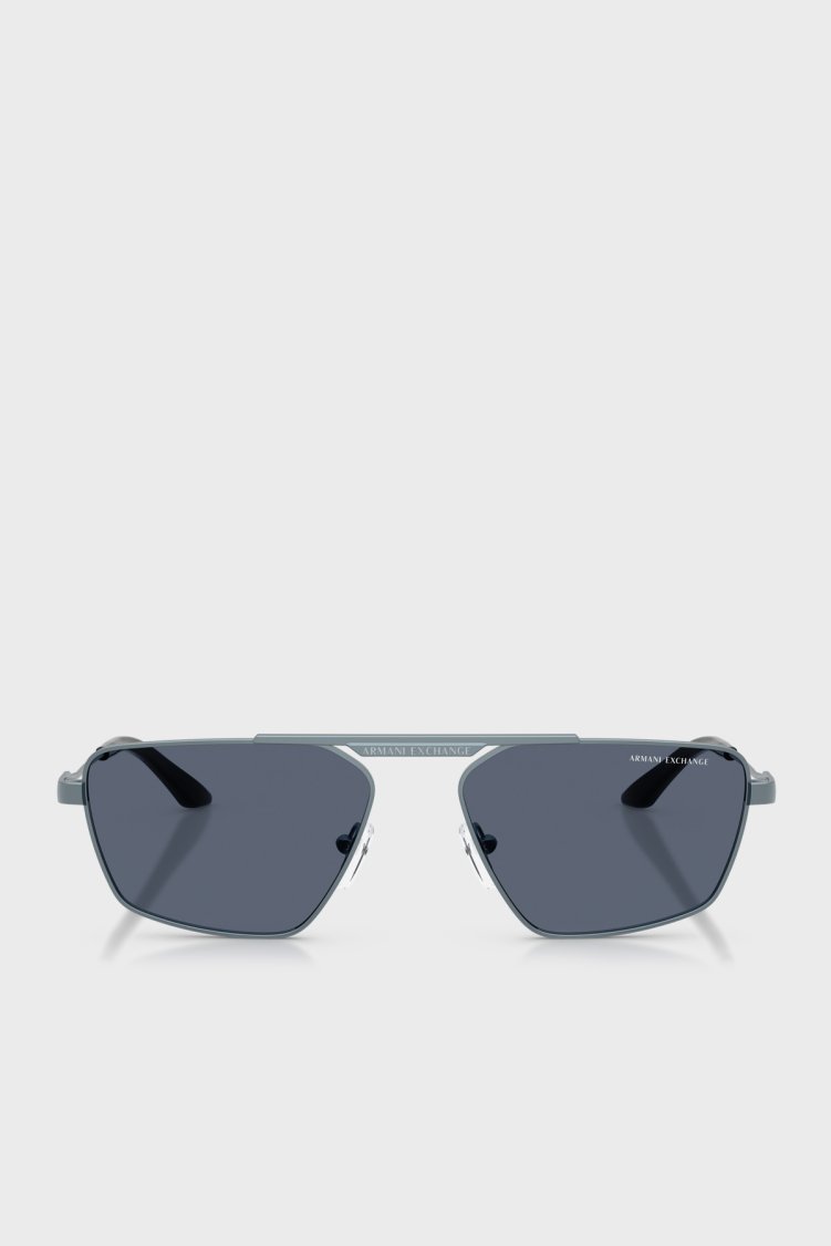 Armani Exchange Logolu Güneş Unisex Gözlük 0AX2059S 613287 56 Mavi - Armani Exchange