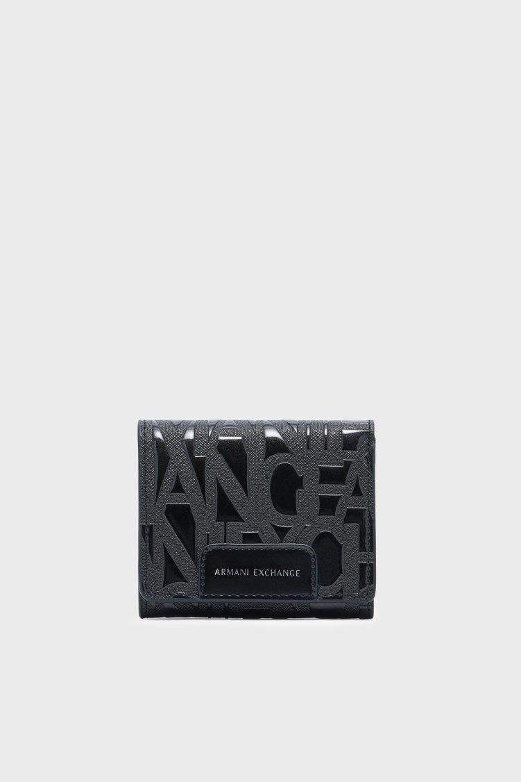Armani Exchange Logolu Kadın Cüzdan XW001595 AF17290 UC001 Siyah - Armani Exchange