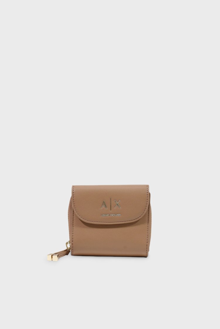 Armani Exchange Logolu Kadın Cüzdan XW003312 AF19902 U6186 Taba - Armani Exchange