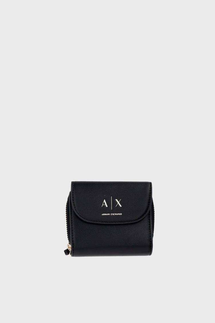 Armani Exchange Logolu Kadın Cüzdan XW003312 AF19902 UC001 Siyah - Armani Exchange