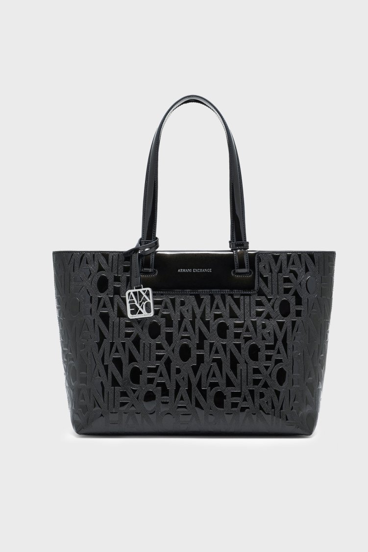 Armani Exchange Logolu Omuz Askılı Kadın Çanta XW001481 AF17290 UC001 Siyah - Armani Exchange
