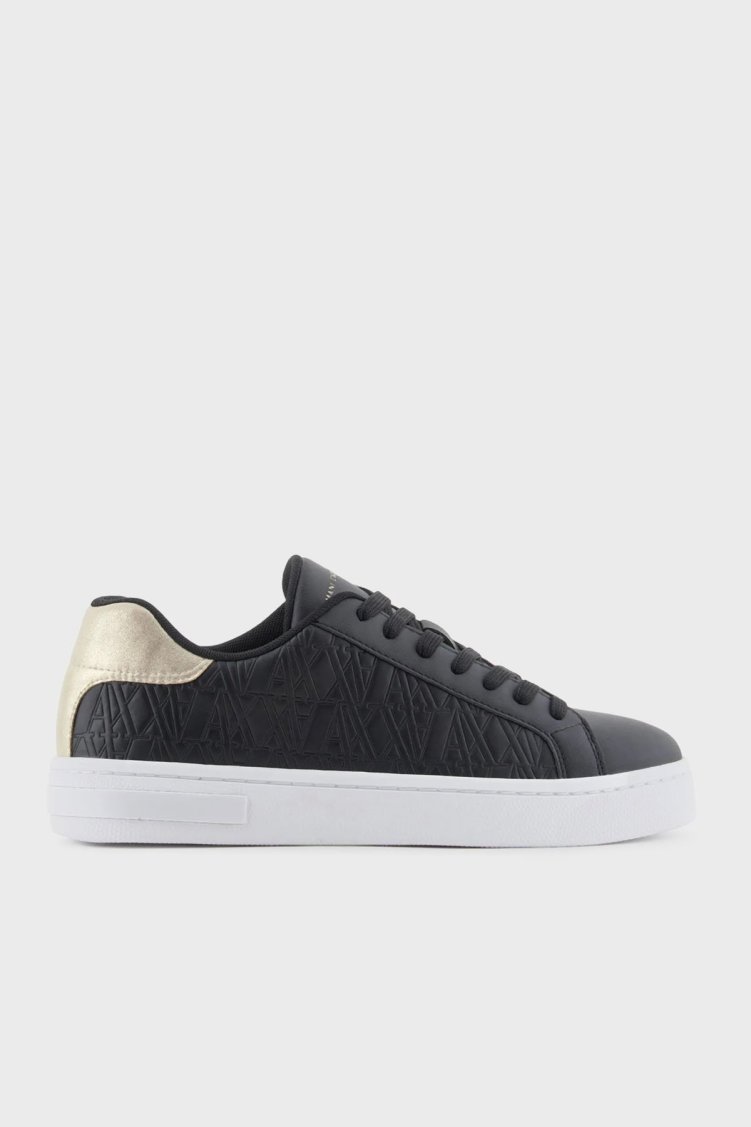 Armani Exchange Logolu Sneaker Bayan Ayakkabı XDX165 XV891 T780 SİYAH - Armani Exchange