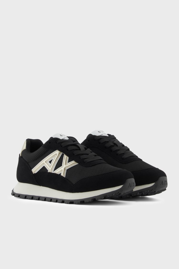 Armani Exchange Logolu Sneaker Erkek Ayakkabı XM001960 AF19388 MC077 SİYAH - Armani Exchange (1)
