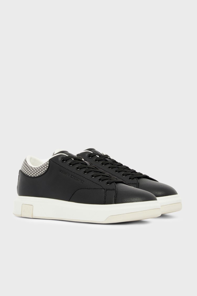 Armani Exchange Logolu Sneaker Erkek Ayakkabı XM001964 AF19403 MC562 SİYAH - Armani Exchange (1)