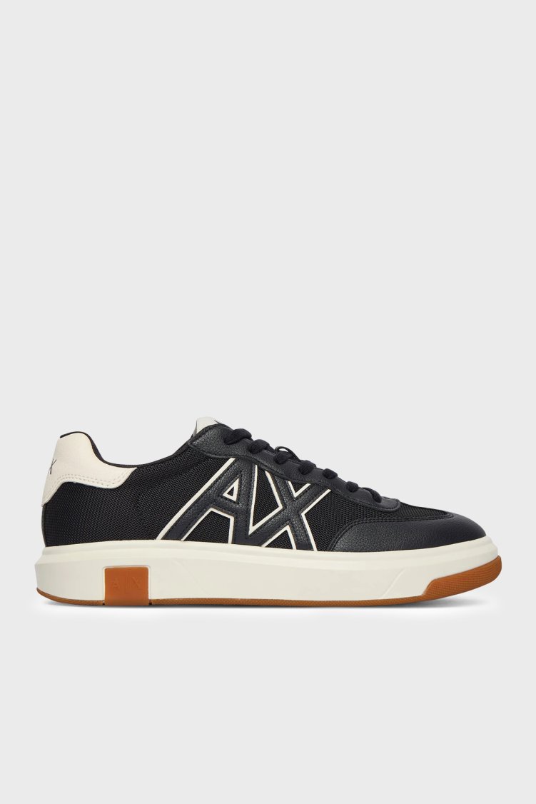 Armani Exchange Logolu Sneaker Erkek Ayakkabı XM002687 AF22775 MZ752 LACİVERT - Armani Exchange