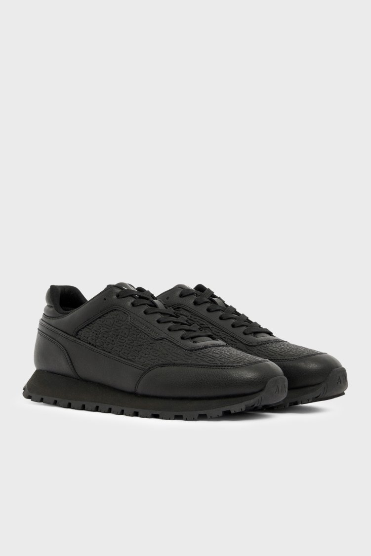 Armani Exchange Logolu Sneaker Erkek Ayakkabı XM003644 AF29408 UC001 Siyah - Armani Exchange (1)