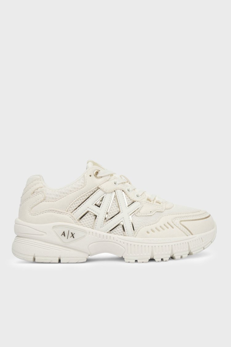 Armani Exchange Logolu Sneaker Kadın Ayakkabı XW002153 AF22757 MZ128 BEJ - Armani Exchange
