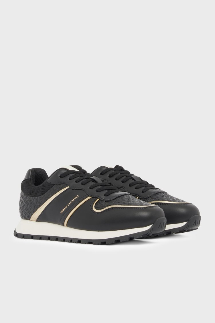 Armani Exchange Logolu Sneaker Kadın Ayakkabı XW002795 AF23061 MC077 SİYAH - Armani Exchange (1)