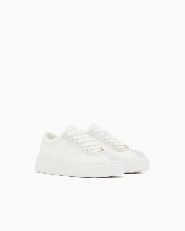 Armani Exchange Logolu Sneaker Kadın Ayakkabı XW003065 AF28674 U0011 Beyaz - Armani Exchange (1)