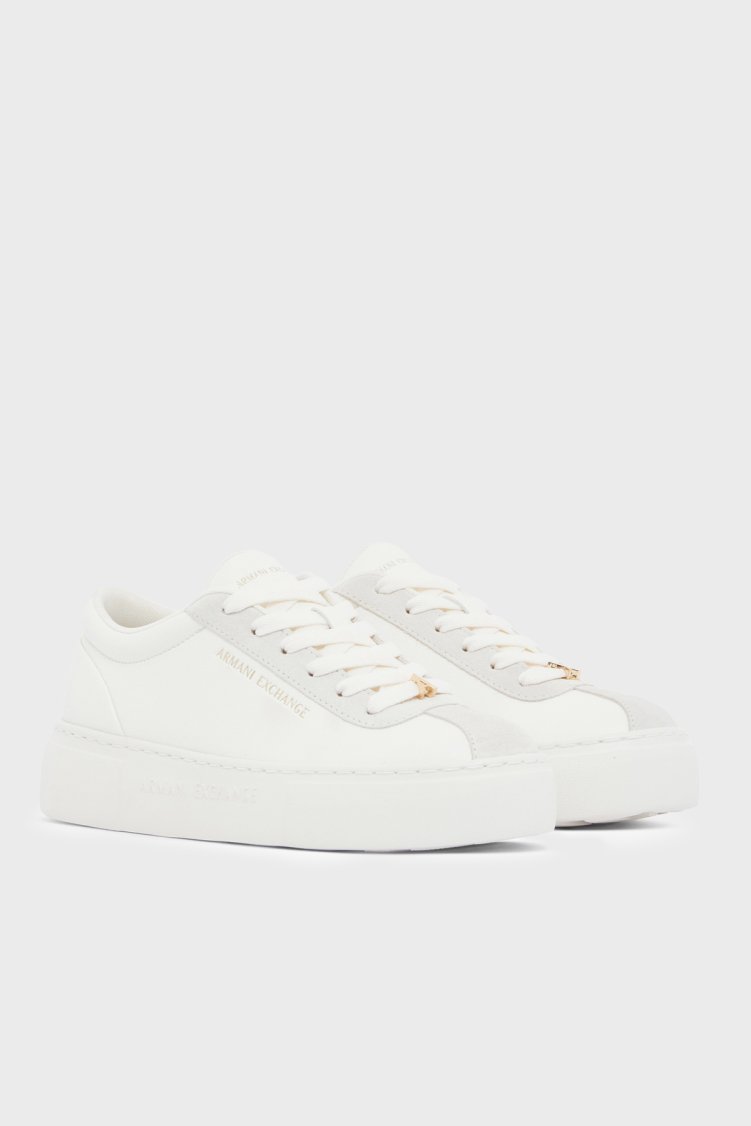Armani Exchange Logolu Sneaker Kadın Ayakkabı XW003065 AF28674 U0011 Beyaz - Armani Exchange (1)