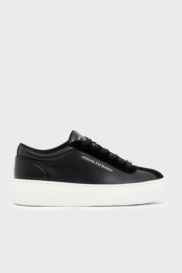 Armani Exchange Logolu Sneaker Kadın Ayakkabı XW003065 AF28674 UC001 Siyah - Armani Exchange